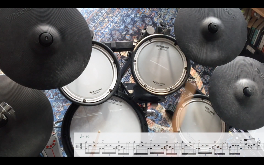Drum Idea 1 – Quintuplets in 3/4